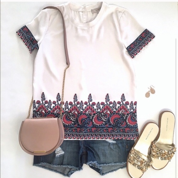 LOFT Tops - Loft Clean Tee Blouse, M